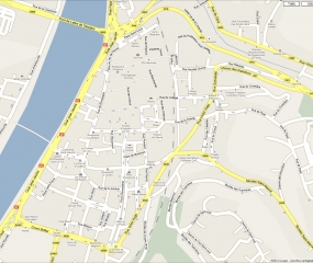 Plan du centre ville de Vienne