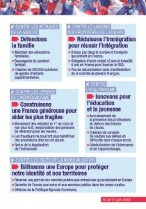 Tract "ensemble choisissons la france" Page 3