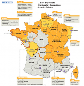 La commission Balladur et ses 15 Régions