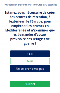 Questionnaire républicains sur les centres de rétentions