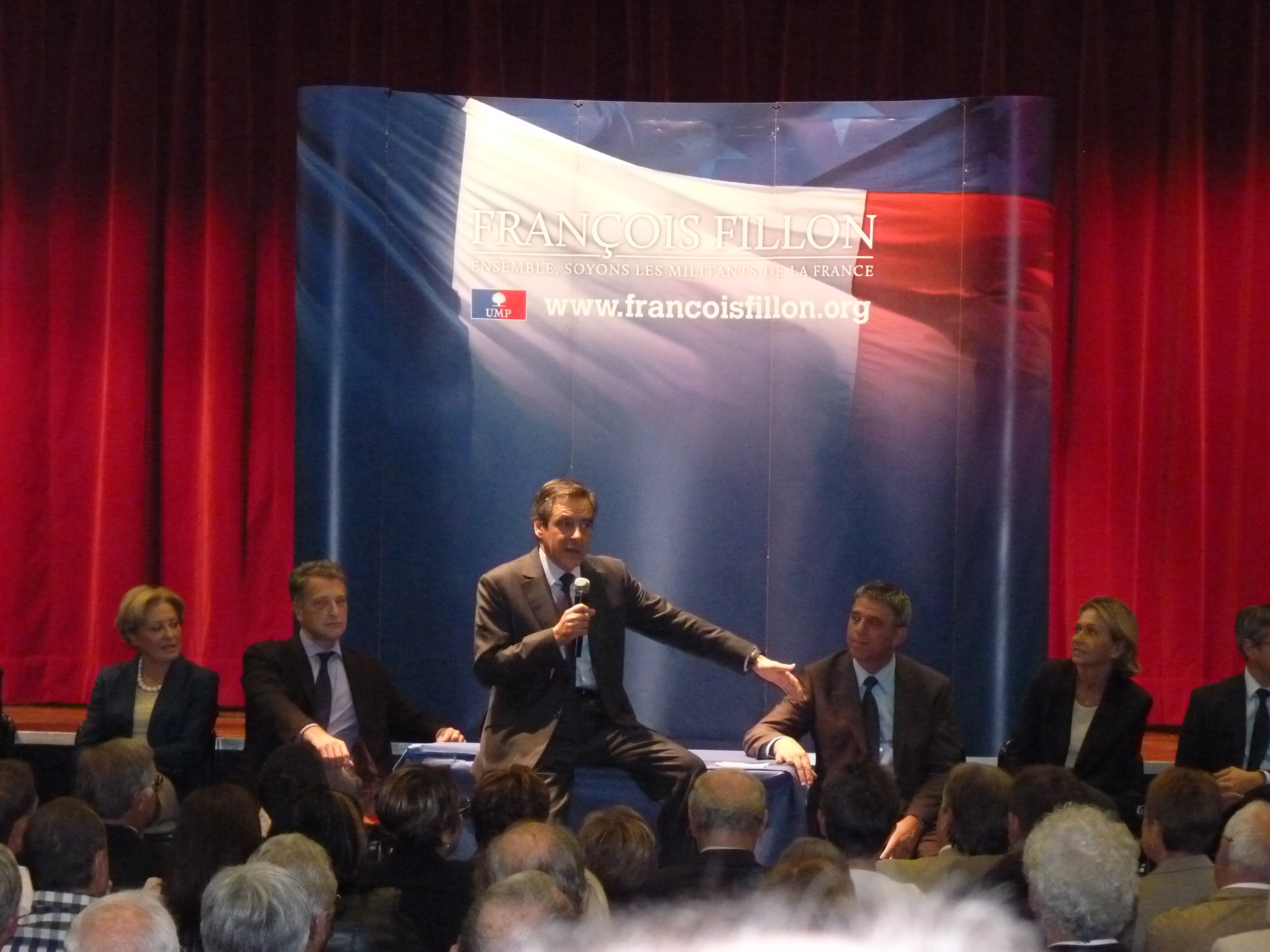 François Fillon à Domène dans le cadre de la campagne pour la présidence pour l’UMP